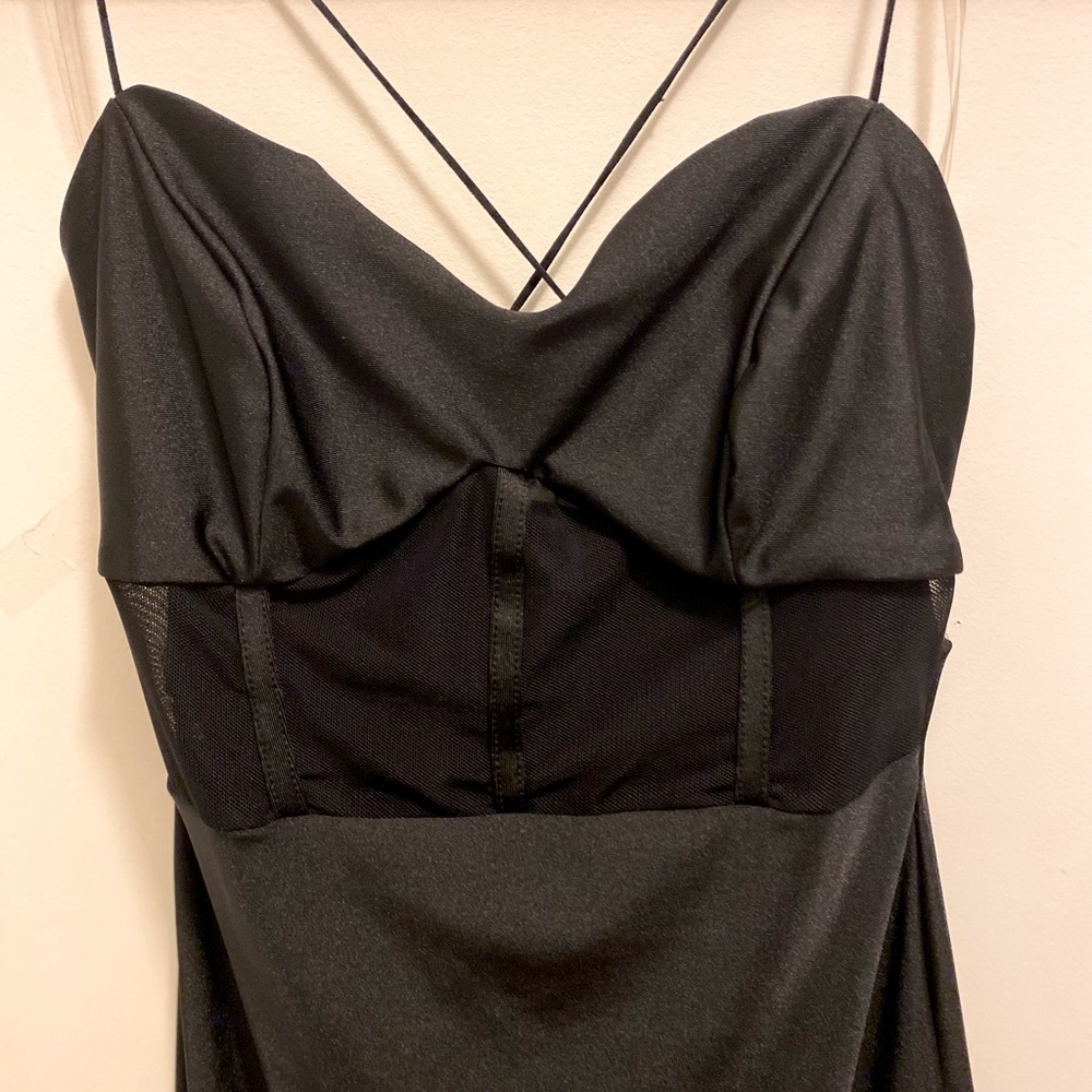 Black corset dress